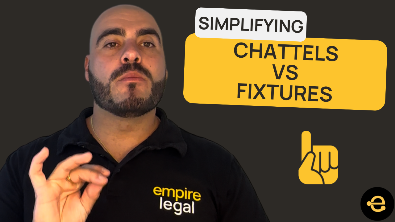 What are Chattels v Fixtures? SIMPLIFIED for Queensland property