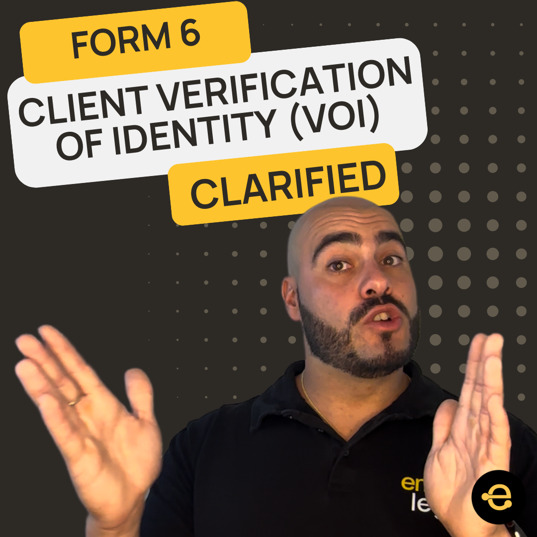 QLD AGENTS: Form 6 client Verification of Identity (VOI) in 5 minutes