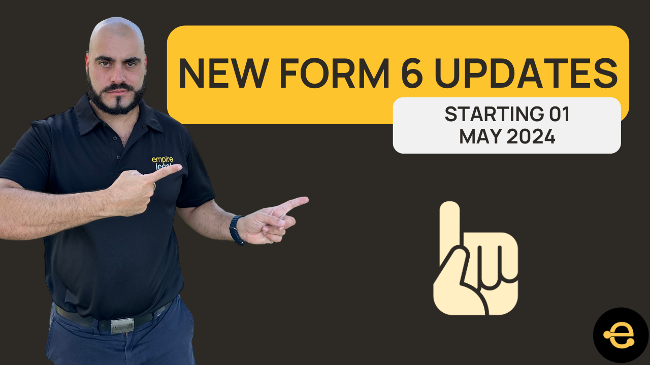 New FORM 6 changes coming 01 May 2024 for QLD Real Estate Agents...