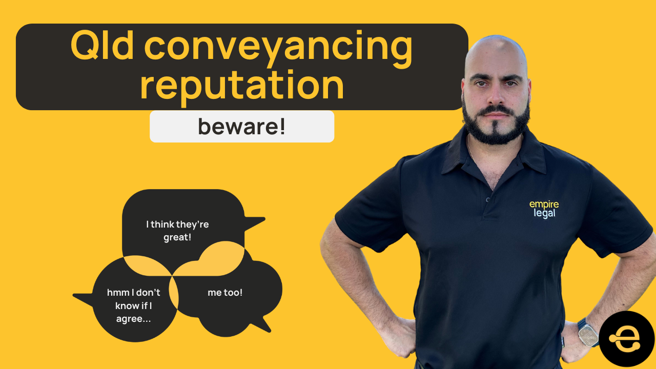 Queensland conveyancing reputation - BEWARE!