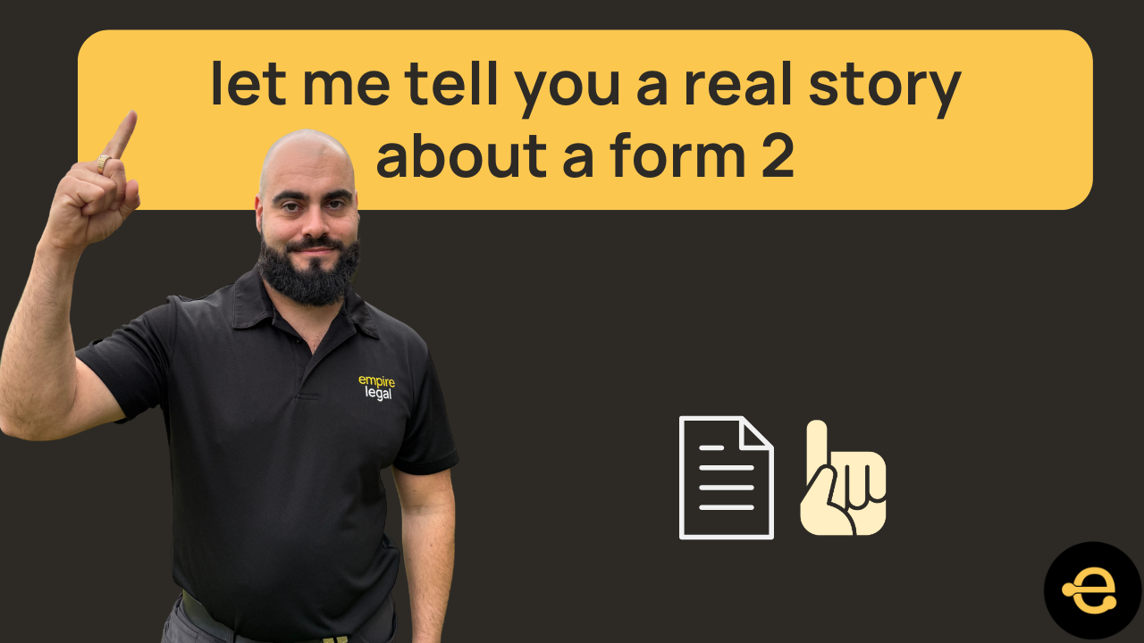 Let me tell you a real story about a Form 2…