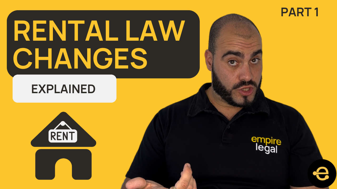 NEW - QLD Rental Law Changes / Reforms (Part 1 of 2)