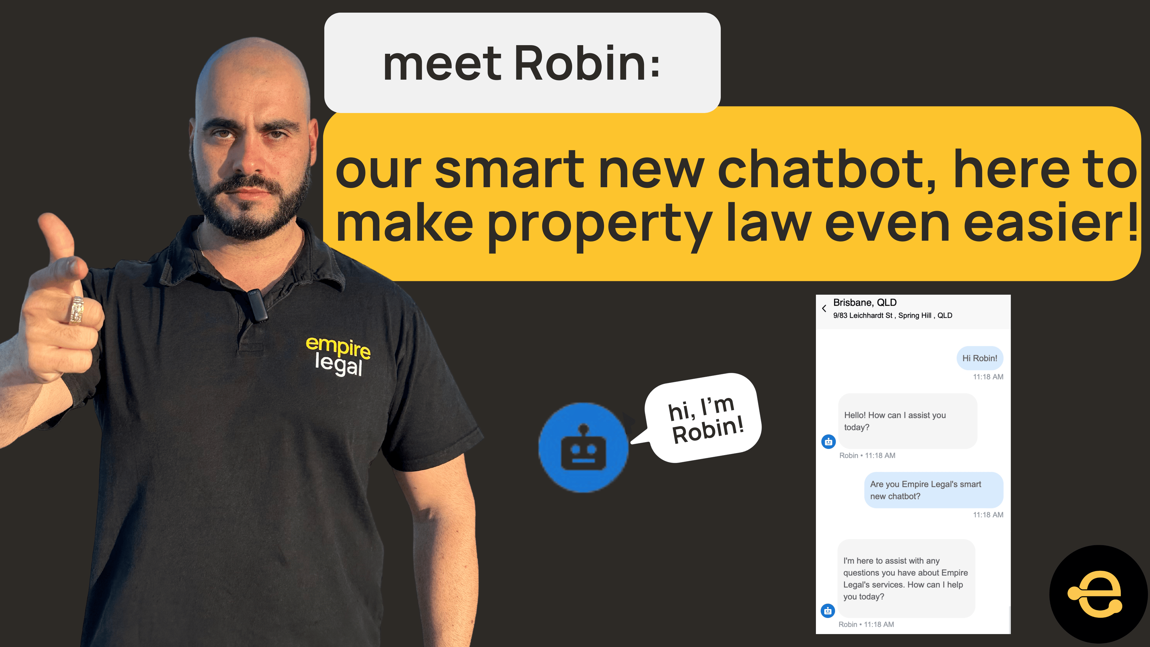 Meet Robin - our smart new chatbot, here to make QLD property law even easier!