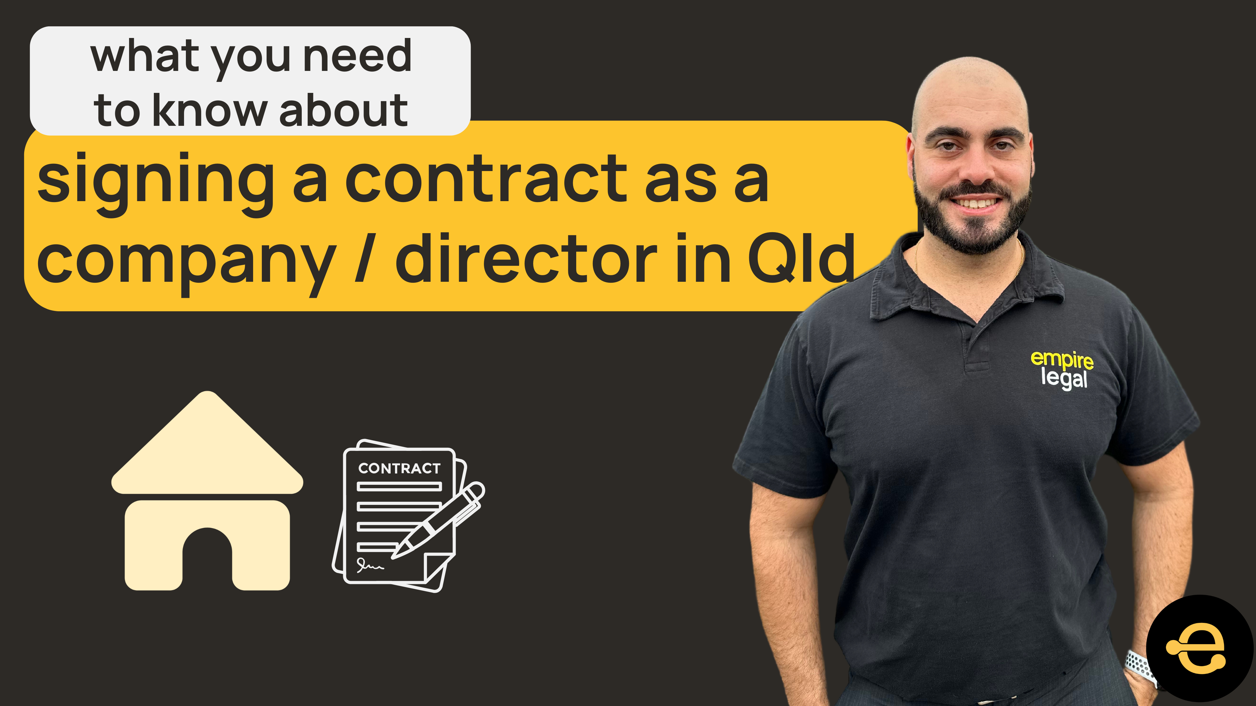 Signing a contract as a Company / Director in QLD