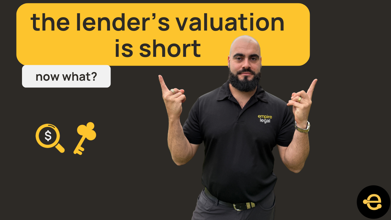 The lender’s valuation is short — now what?