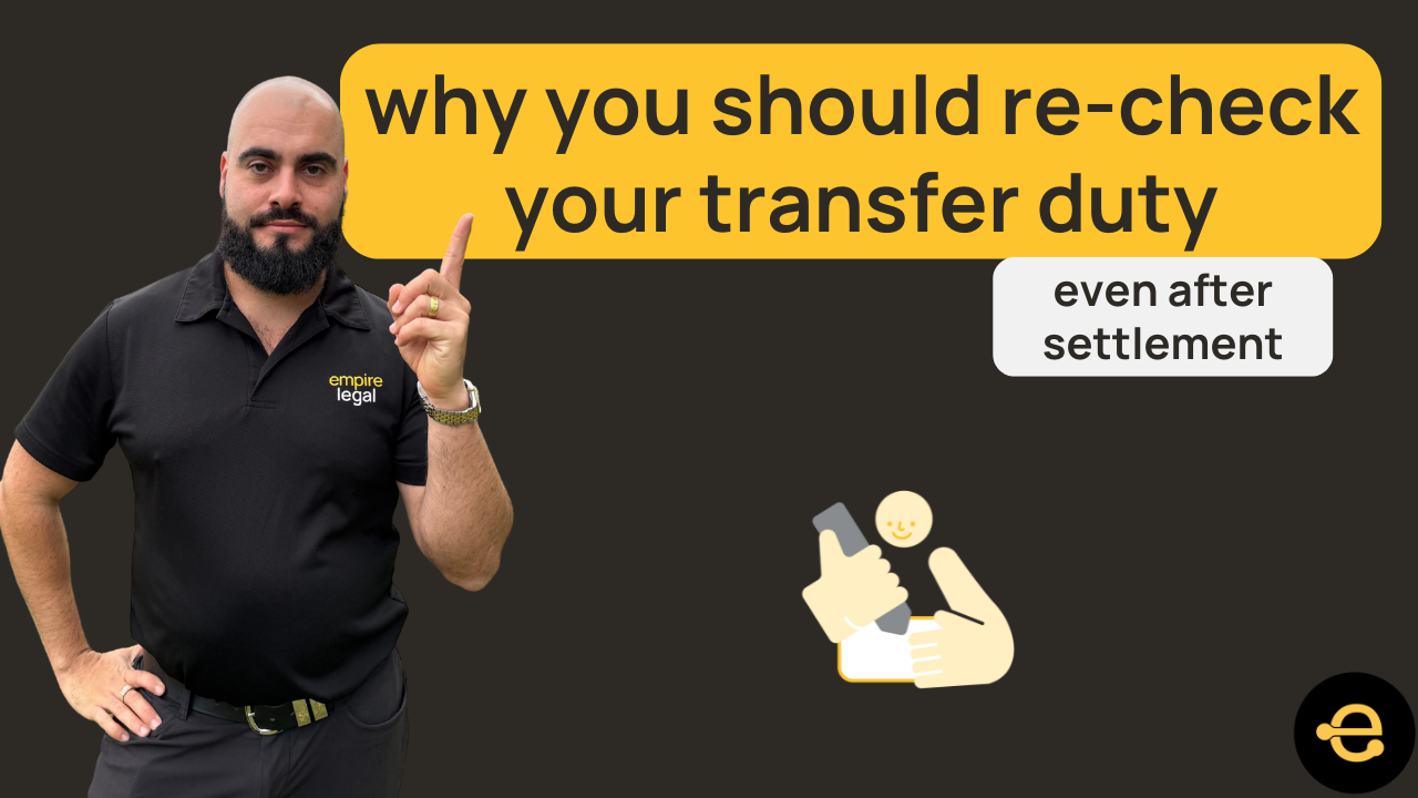 Why you should recheck your transfer duty — even after settlement